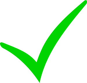 Green checkmark